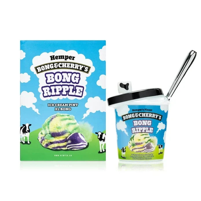 HEMPER Bong & Cherry’s “Bong Ripple” XL Glass Bong