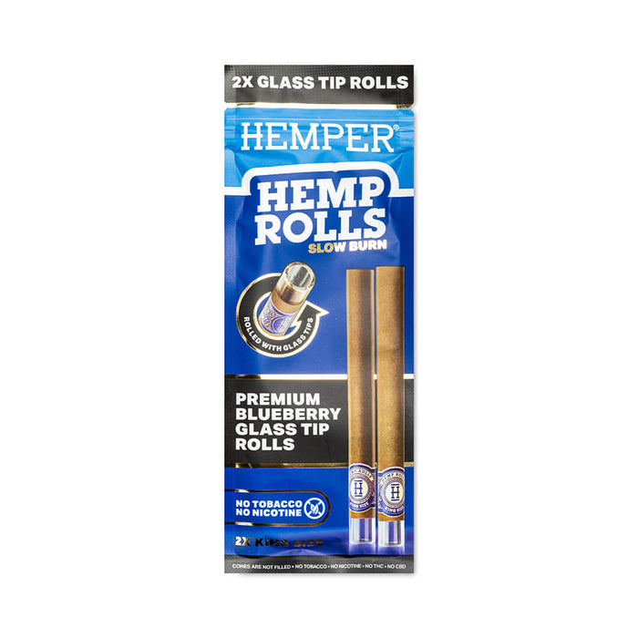 Pre-Rolled King Size Glass Tipped Hemp Rolls | 2PK