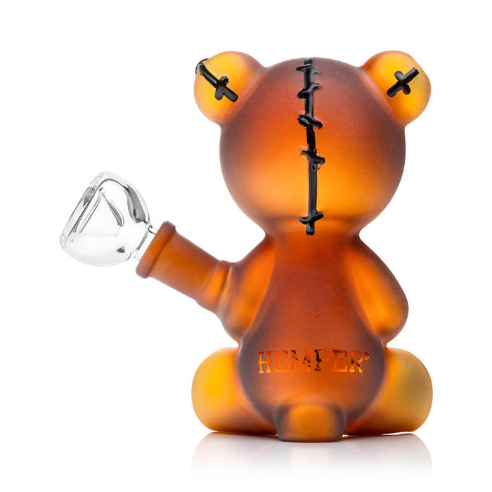 Hemper Scare Bears Teddy Bear Bong – 5.5″ – Amber