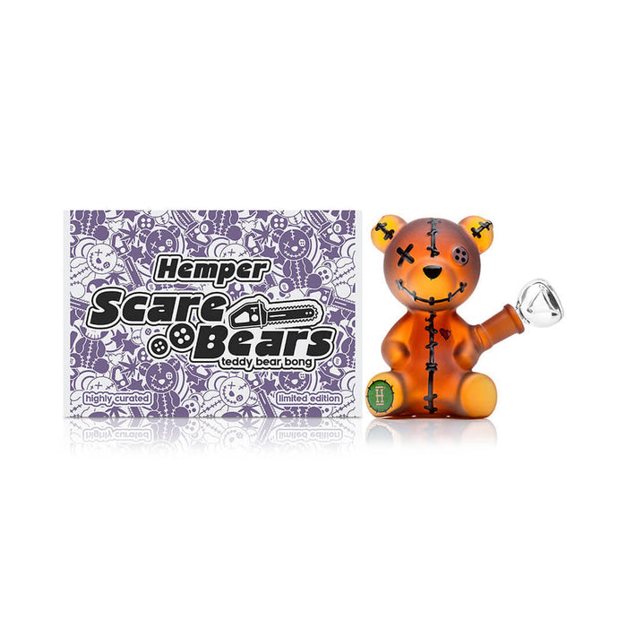 Hemper Scare Bears Teddy Bear Bong – 5.5″ – Amber