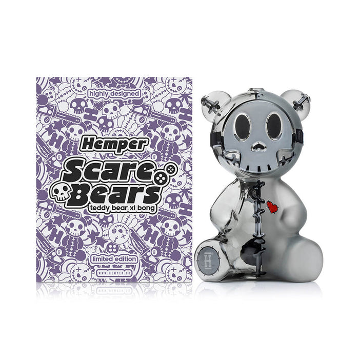 Hemper Scare Bears Teddy Bear XL Bong – 7″ – Ball Perc