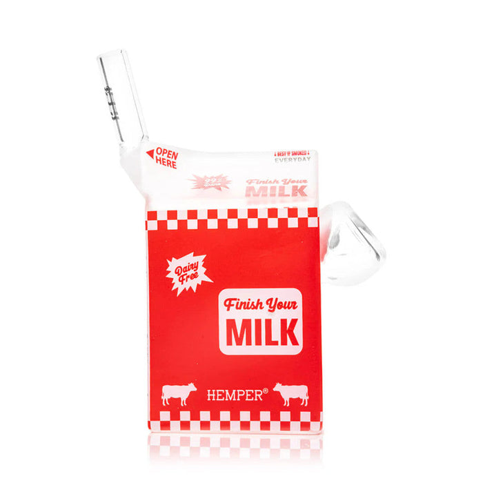 Hemper Weedies Milk Carton Glass Bong