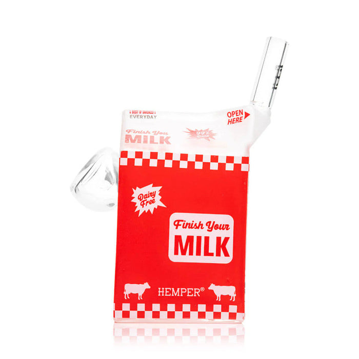 Hemper Weedies Milk Carton Glass Bong