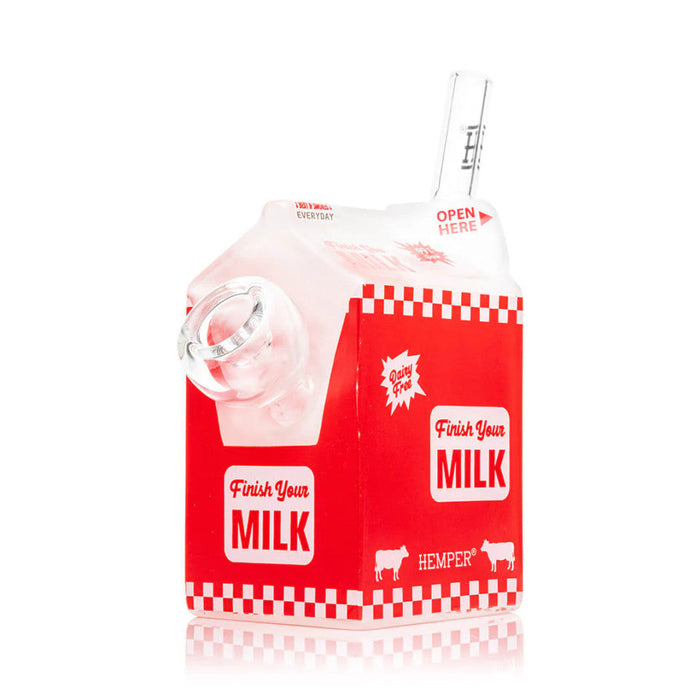 Hemper Weedies Milk Carton Glass Bong