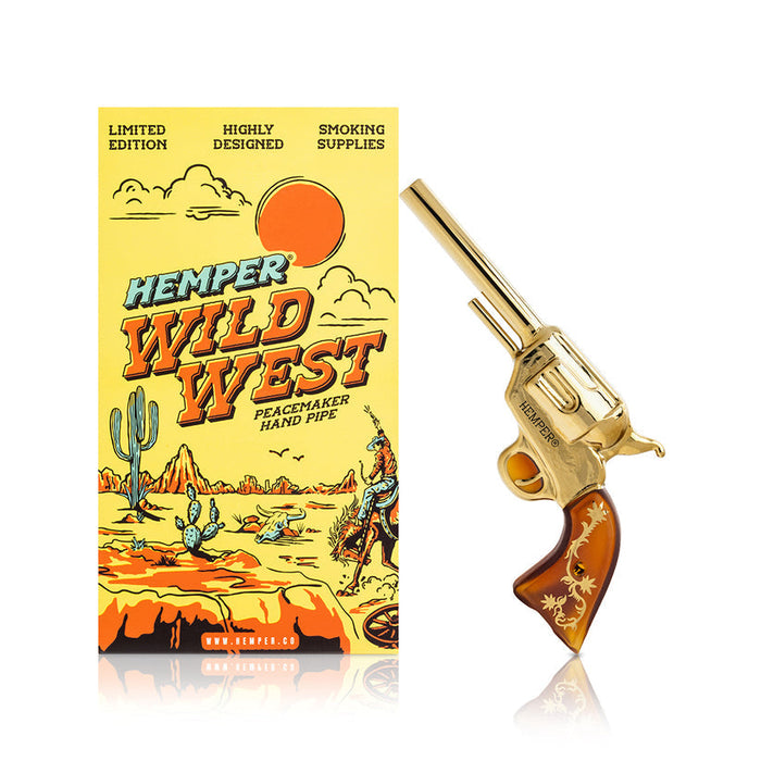 Hemper Wild West Peacemaker Revolver Hand Pipe – 6.1″