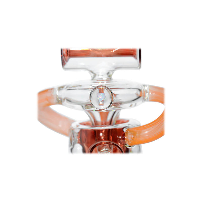 HONEYCOMB TWISTED RECYCLER GLASS RIG