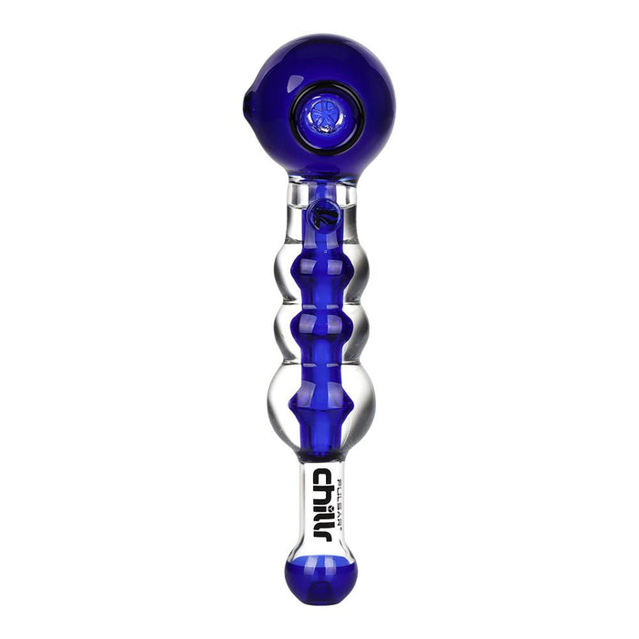 Pulsar Chillr Glycerin Glass Hand Pipe - 7.5" / Blue