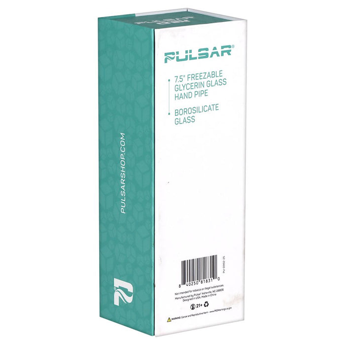 Pulsar Chillr Glycerin Glass Hand Pipe - 7.5" / Blue