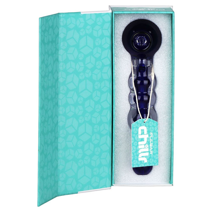 Pulsar Chillr Glycerin Glass Hand Pipe - 7.5" / Blue
