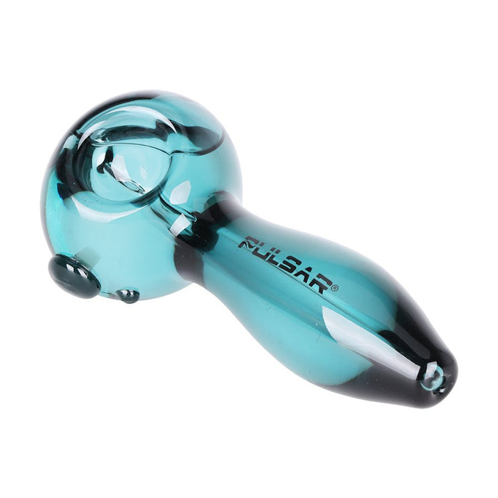 4CT BUNDLE - Pulsar Glycerin Prism Spoon Pipe - 4.8" / Amber, Green, Pink, Teal