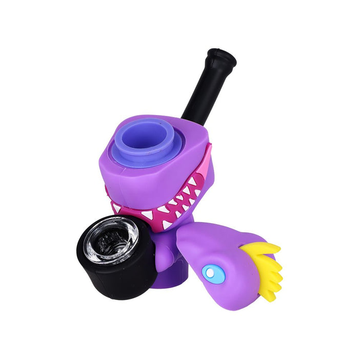 8CT DISPLAY - SeshGear Silicone Squad Secret Stash Hand Pipes - 4" / Assorted Designs
