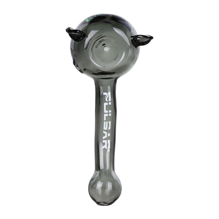 3CT BUNDLE - Pulsar Black Cat Glass Hand Pipe - 5"