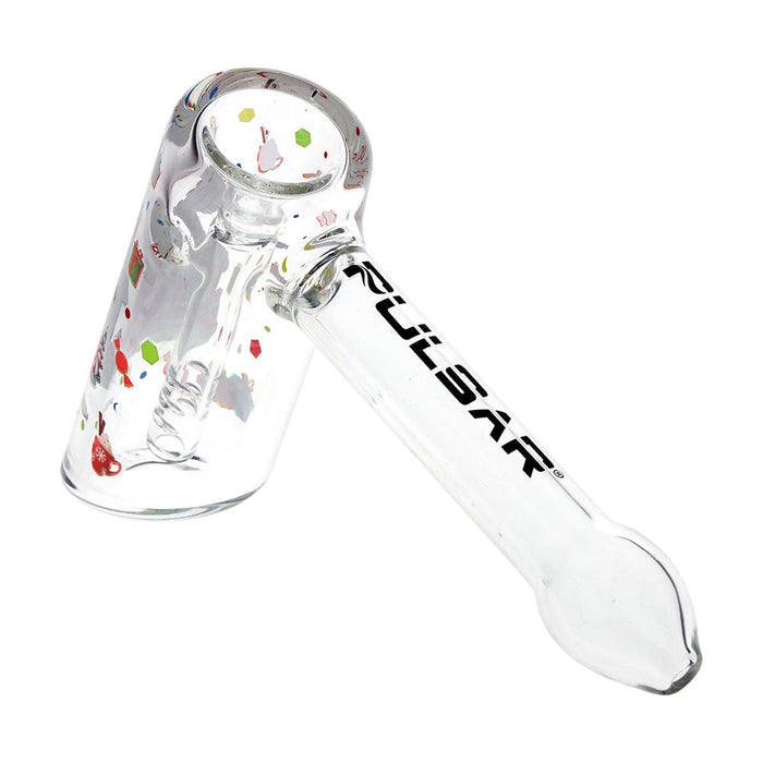 3CT BUNDLE - Pulsar Christmas Themed Glass Bubbler - 5.75" / Designs Vary