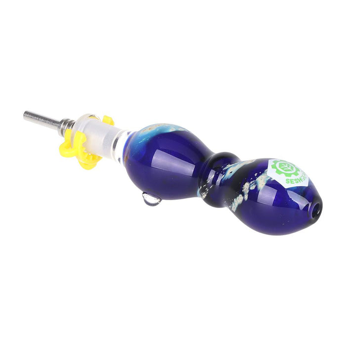 3CT BUNDLE - SeshGear Galactic Stew Dab Straw w/ Titanium Tip - 4.25"