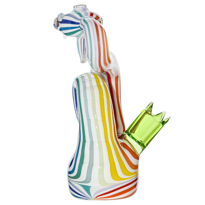 Calibear Heady Wigwag Snake Dab Rig W / Opal Eyes