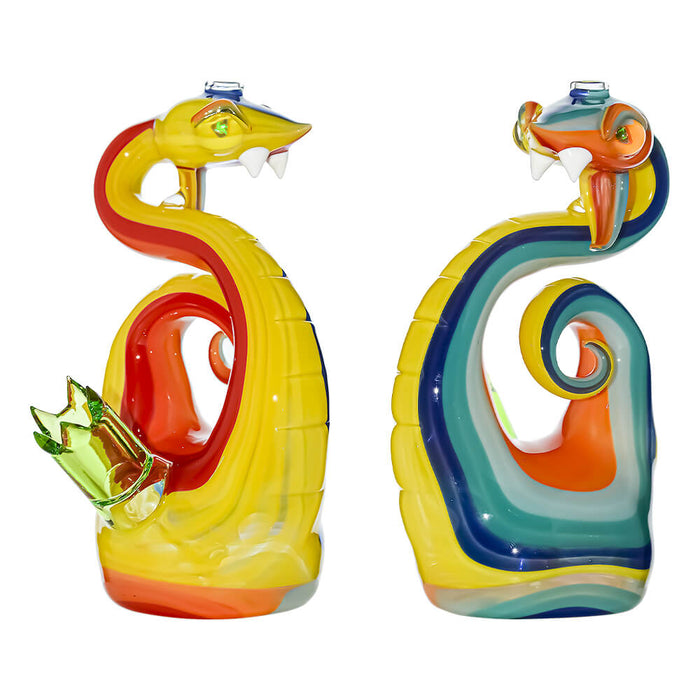 Calibear Heady Wigwag Snake Dab Rig W / Opal Eyes