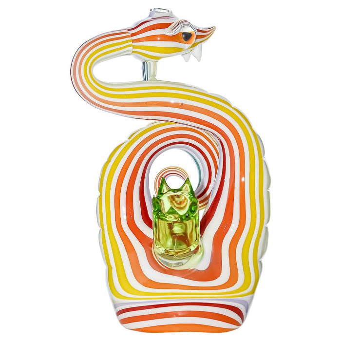 Calibear Heady Wigwag Snake Dab Rig W / Opal Eyes