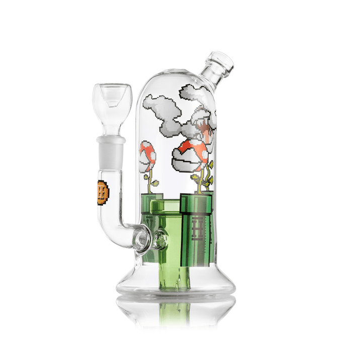 Hemper 7″ Gaming Flower Glass Bong – 14.5 mm Female Joint