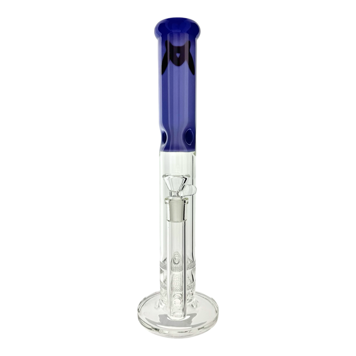 16" Double Honey Straight Tube bong