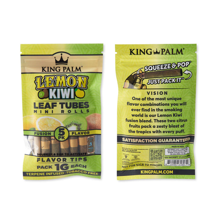 King Palm 5pk Mini Flavored Leaf Tubes – 15ct Display