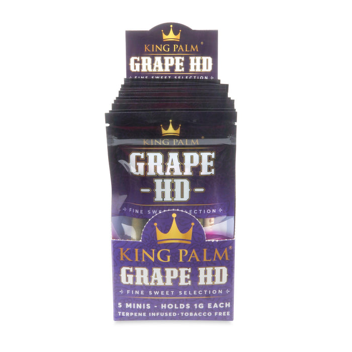 King Palm 5pk Mini Flavored Leaf Tubes – 15ct Display