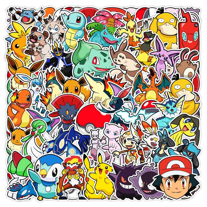 50pcs Assorted Anime Design Stickers