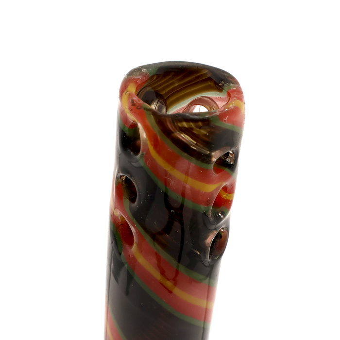 5" Lucky Goat swirly 12 hole Reversal Downstem - Black