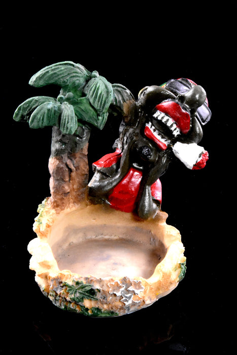 Rasta Resin Ashtray – 4″