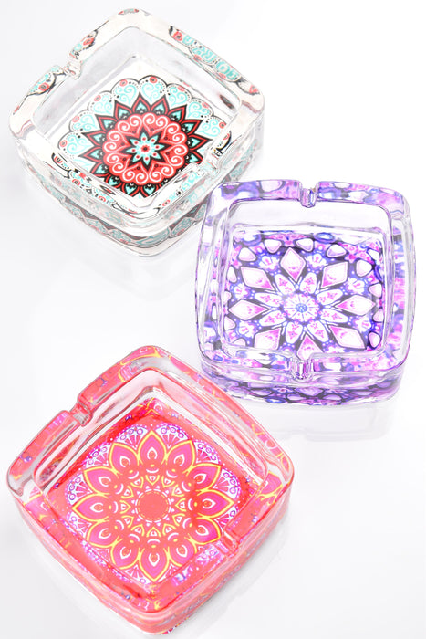 3.5″ Square Glass Ashtray – Pop Designs