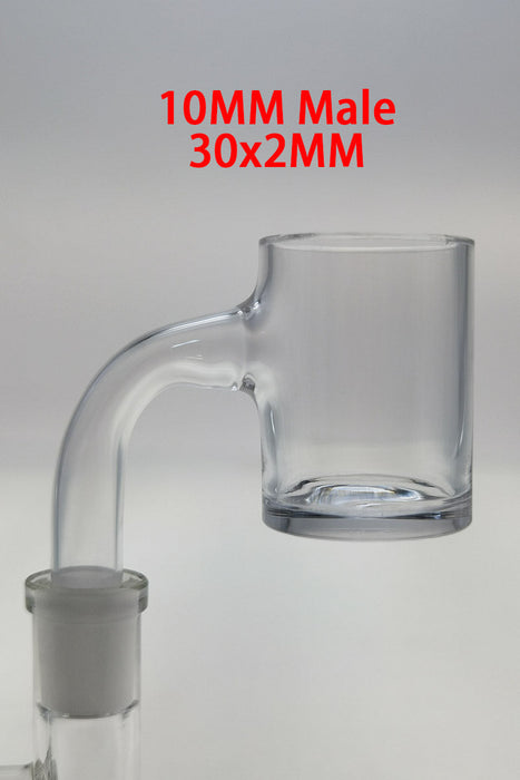 TAG - Full Weld Concave Quartz Banger Can (Flat Top) High Air Flow 30x2MM-4MM