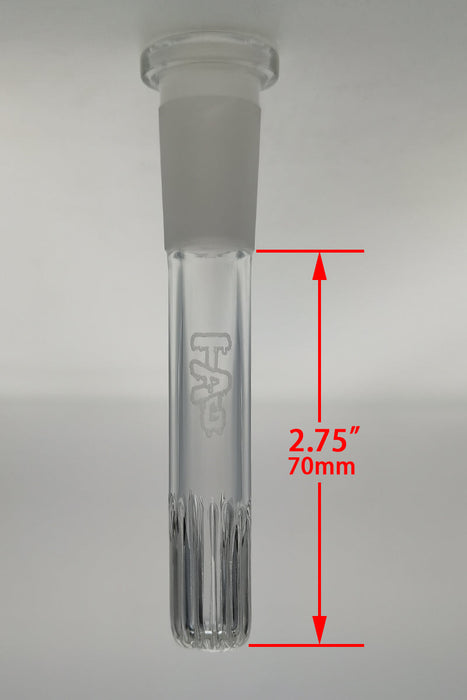 TAG - 18/14MM Open End Rounded Super Slit Showerhead Downstem