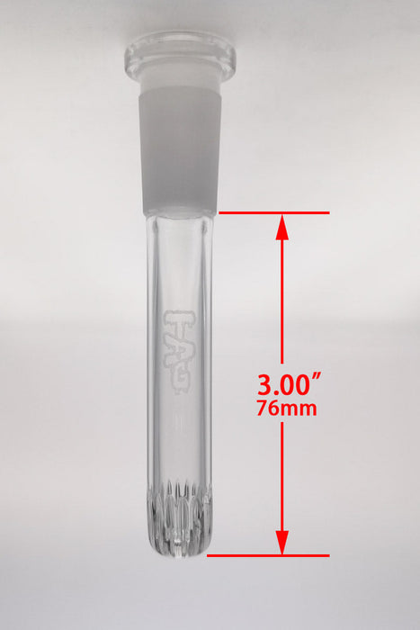 TAG - 18/14MM Open End Rounded Super Slit Showerhead Downstem