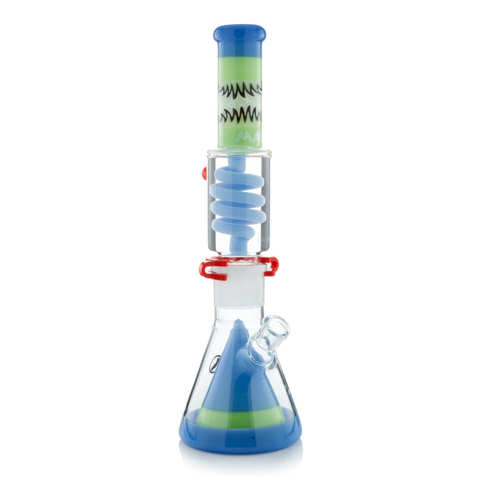 Reversal Wig Wag Slime and Lavender Slitted Pyramid Beaker Freezable Coil System