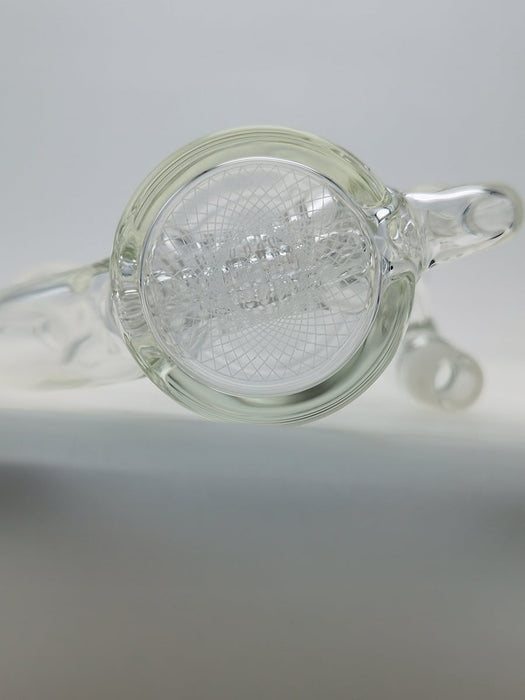 TAG - 8.25" Super Slit Gridded Triple Inline Ash Catcher w/ Recycling E.C. 50x5MM (18MM Male to 18MM Female)