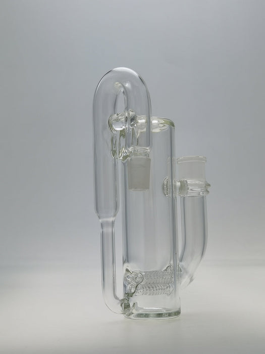 TAG - 8.25" Super Slit Gridded Triple Inline Ash Catcher w/ Recycling E.C. 50x5MM (18MM Male to 18MM Female)