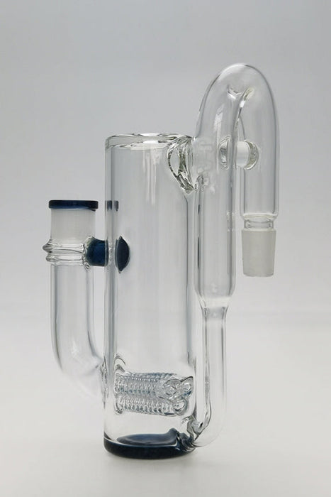 TAG - 8.25" Super Slit Gridded Triple Inline Ash Catcher w/ Recycling E.C. 50x5MM (18MM Male to 18MM Female)