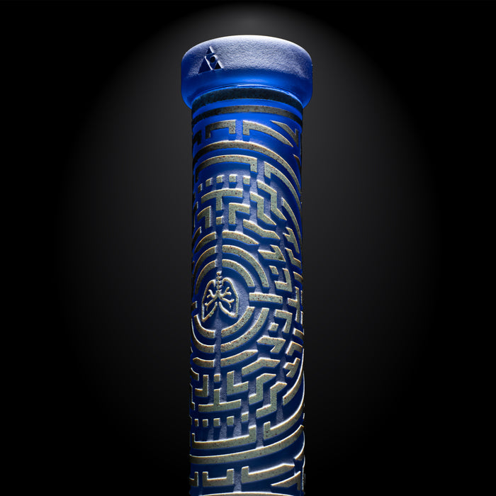 Light Blue Frit Oxidate 11" Glass Beaker Bong