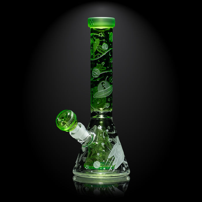 Space Odyssey in 3D 11" Beaker Bong with Collins Perc
