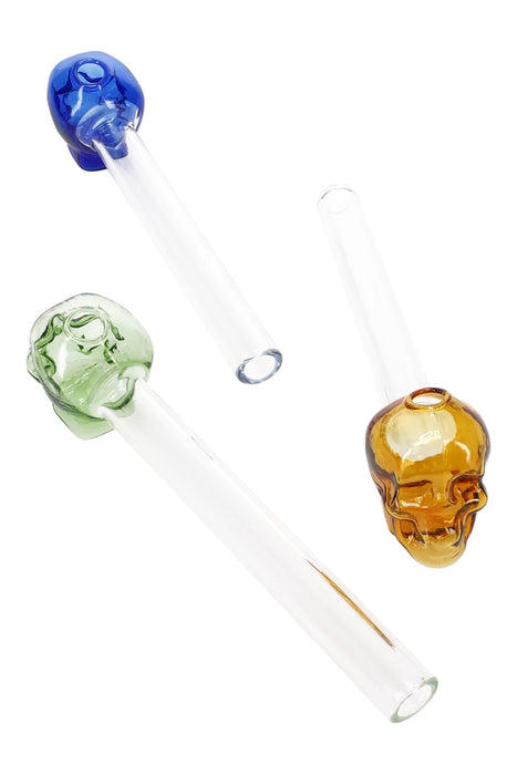 Glass Skull Oil Burner Pipe “Bone Chiller” – 5″