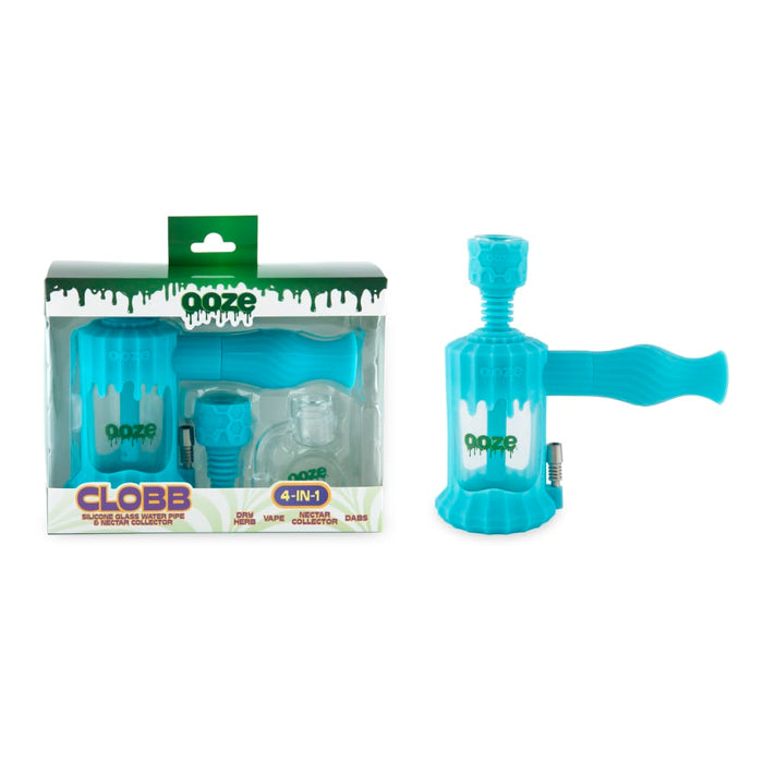 Ooze Clobb 4-in-1 Hybrid Silicone & Glass Water Pipe