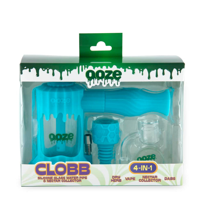 Ooze Clobb 4-in-1 Hybrid Silicone & Glass Water Pipe