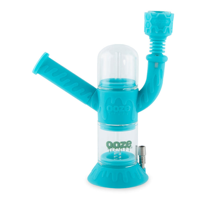 Ooze Cranium 4-in-1 Hybrid Silicone & Glass Water Pipe