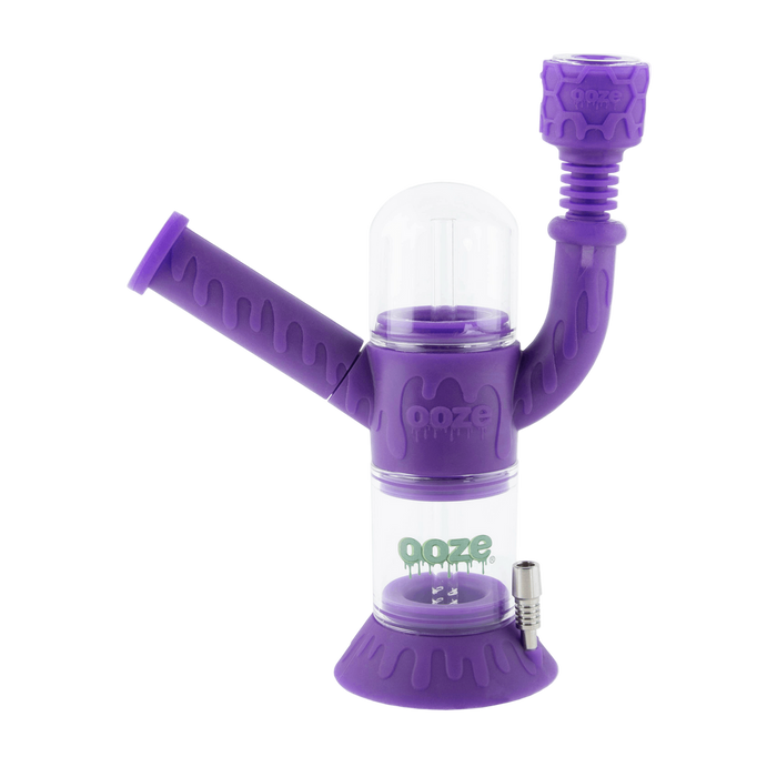 Ooze Cranium 4-in-1 Hybrid Silicone & Glass Water Pipe