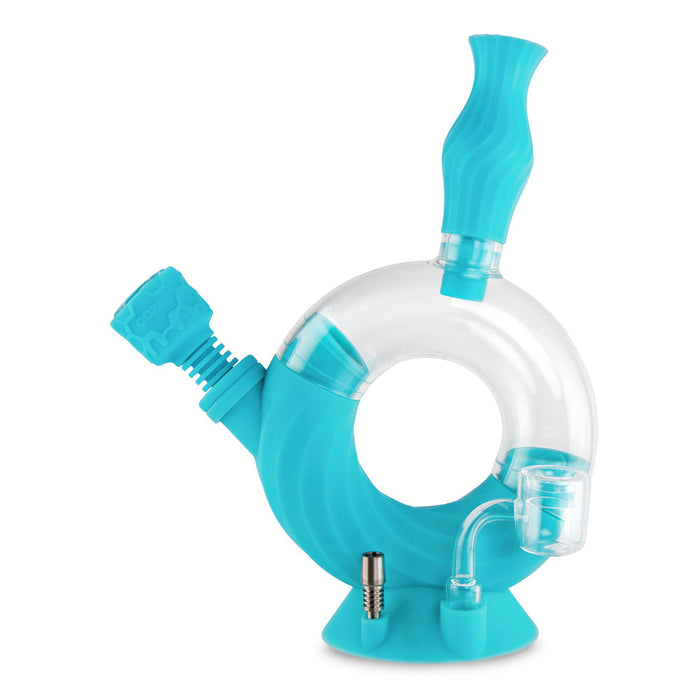 Ooze Ozone 4-in-1 Hybrid Silicone & Glass Water Pipe
