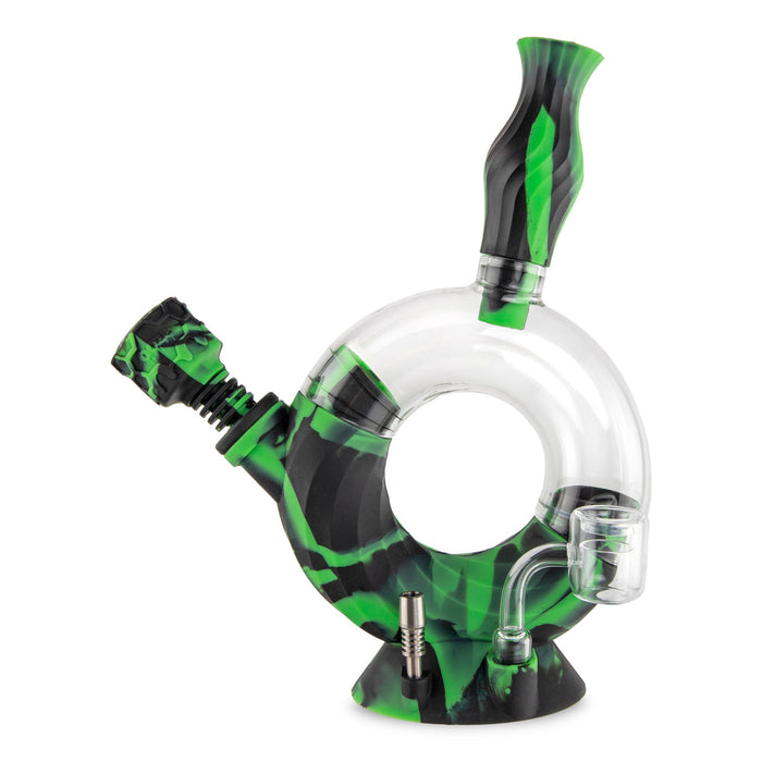Ooze Ozone 4-in-1 Hybrid Silicone & Glass Water Pipe