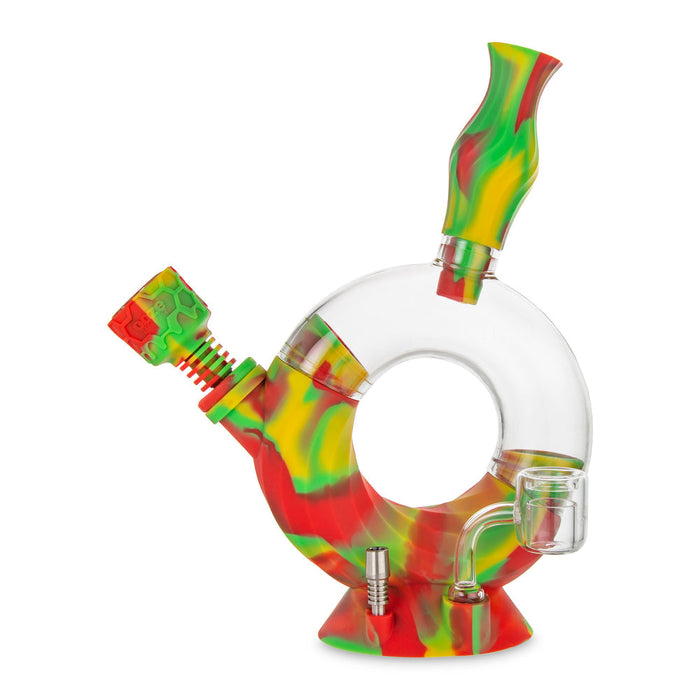 Ooze Ozone 4-in-1 Hybrid Silicone & Glass Water Pipe