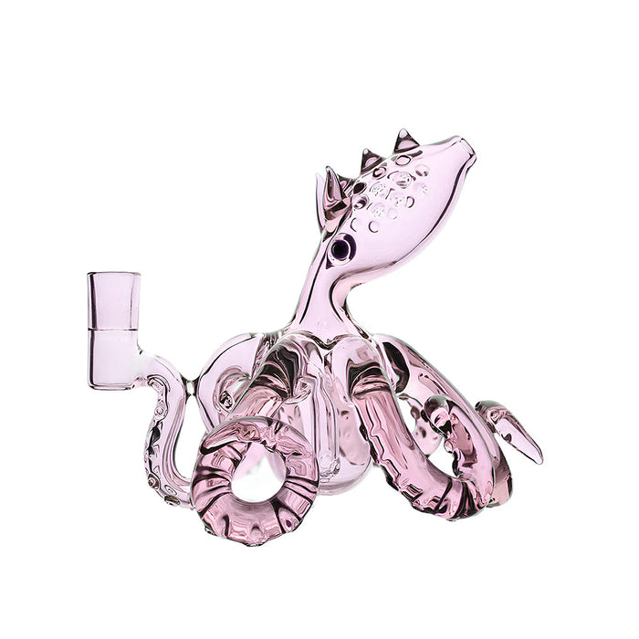 Octopus Dab Rig – 5.5” Handmade Glass Rig W/ 3 Pinholes Perc