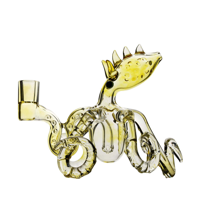 Octopus Dab Rig – 5.5” Handmade Glass Rig W/ 3 Pinholes Perc