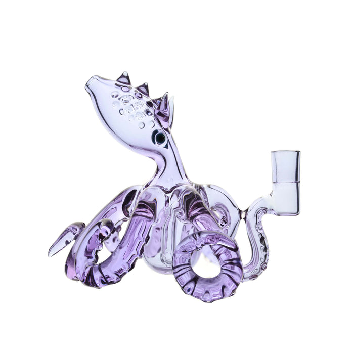Octopus Dab Rig – 5.5” Handmade Glass Rig W/ 3 Pinholes Perc