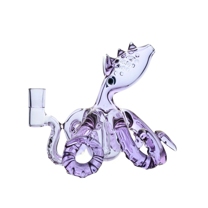 Octopus Dab Rig – 5.5” Handmade Glass Rig W/ 3 Pinholes Perc